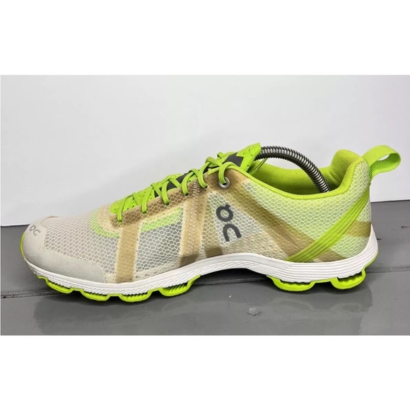 On Cloud Cloudracer Women’s 10.5 Running Shoes Cloudtec NO INSOLES Lime/Silver - Picture 6 of 16